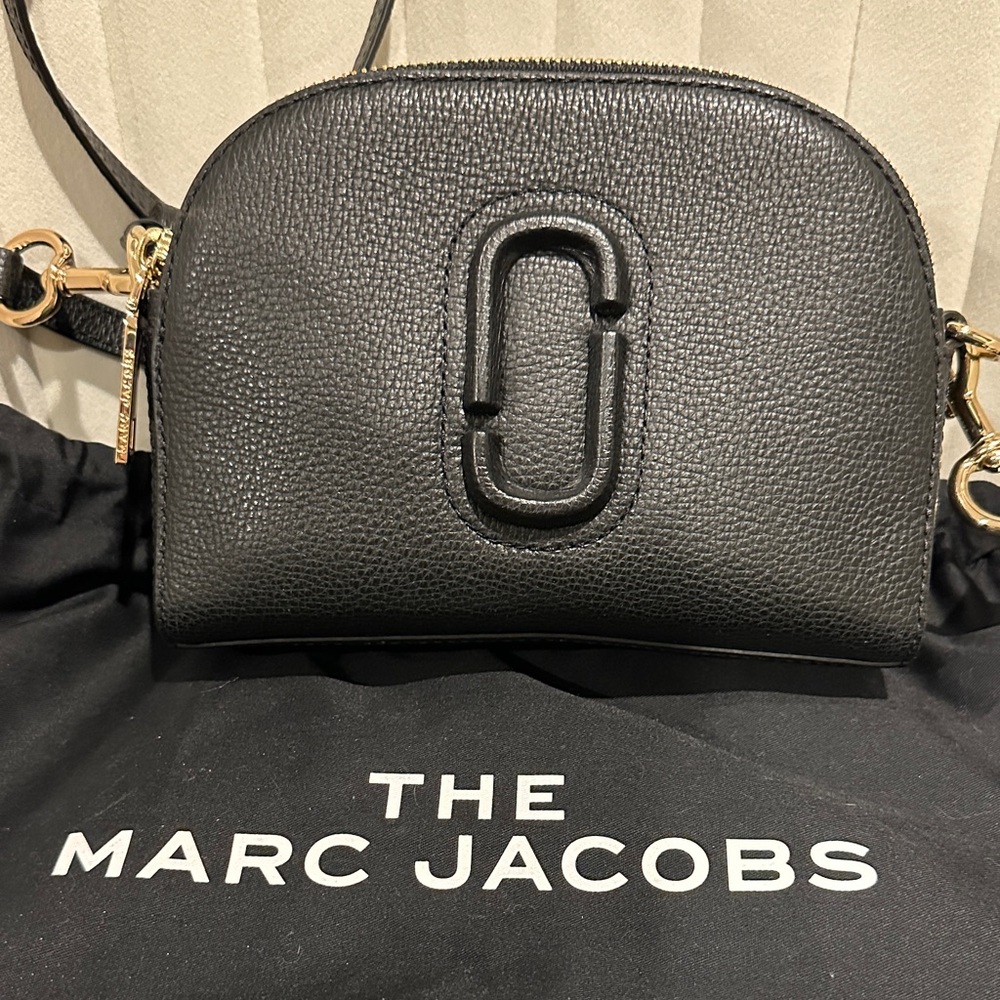 Marc Jacobs Black and Gold Crossbody Bag